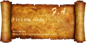 Firling Aida névjegykártya